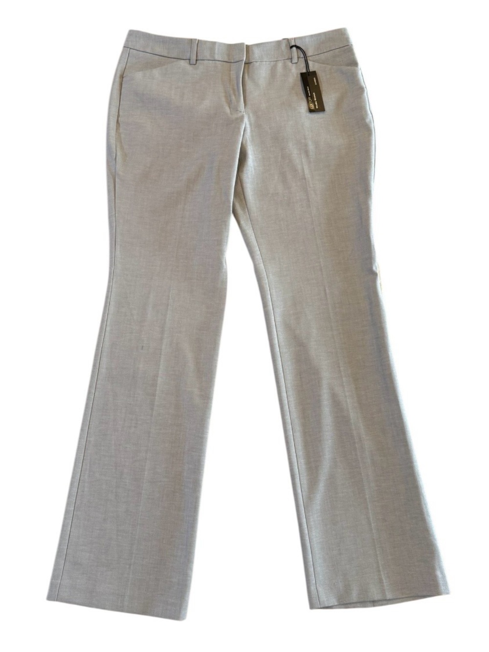 NWT Express Editor Barely Boot Studio Stretch Gray Dress Pants 12R Defect
